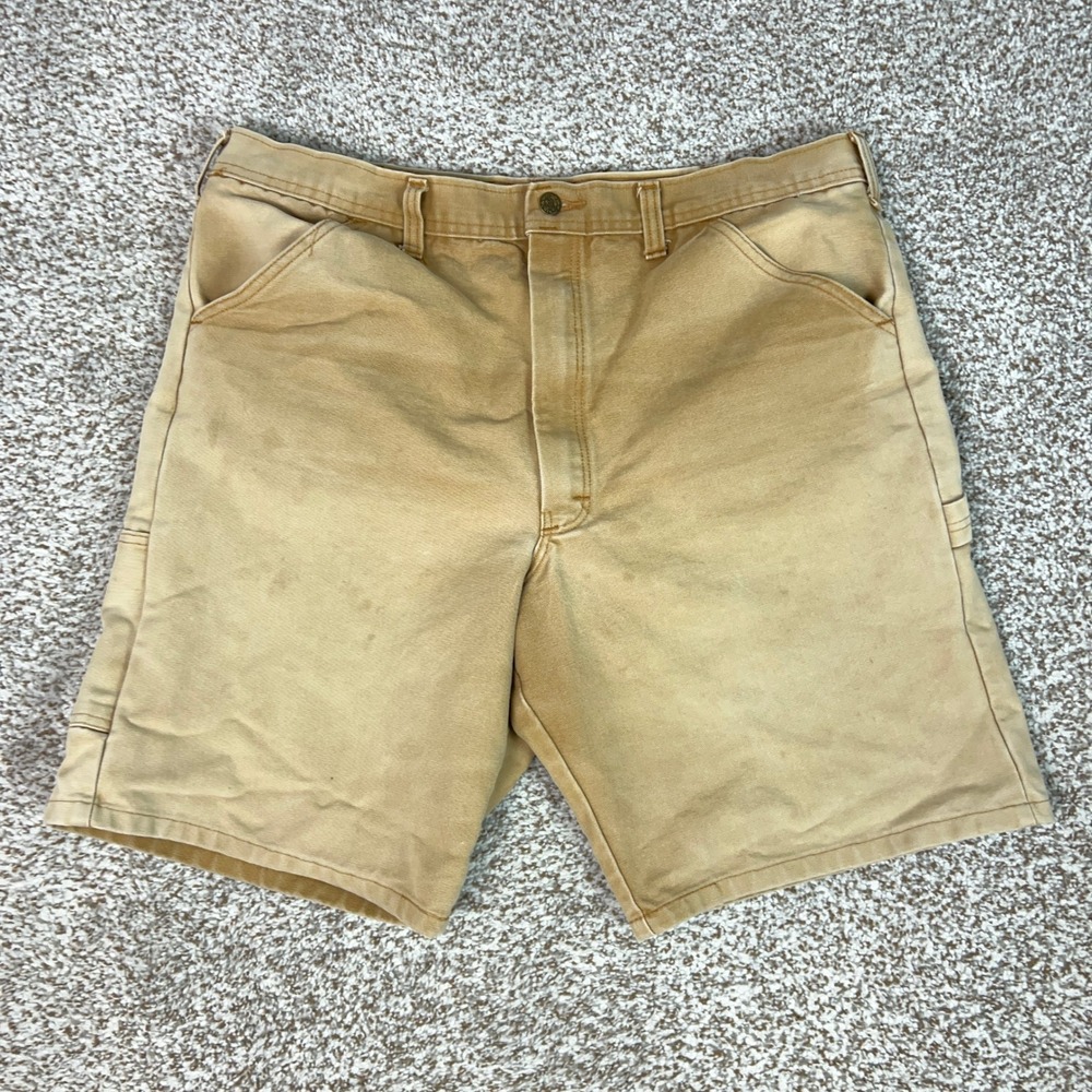 Vintage Stan Ray Shorts Mens Tan Canvas Painter Workwear Utility Hammer Loop